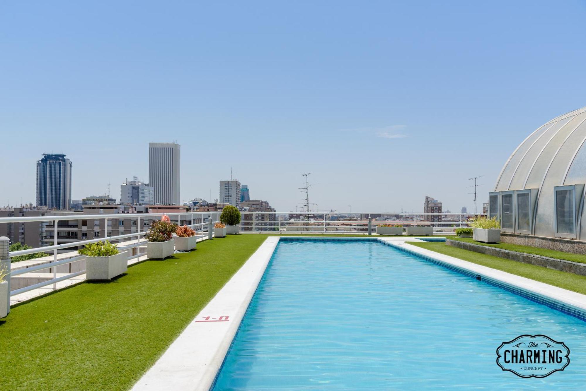 Апартаменты Charming Eurobuilding 2 Terrace Exclusive - Plaza De Parking Мадрид Экстерьер фото