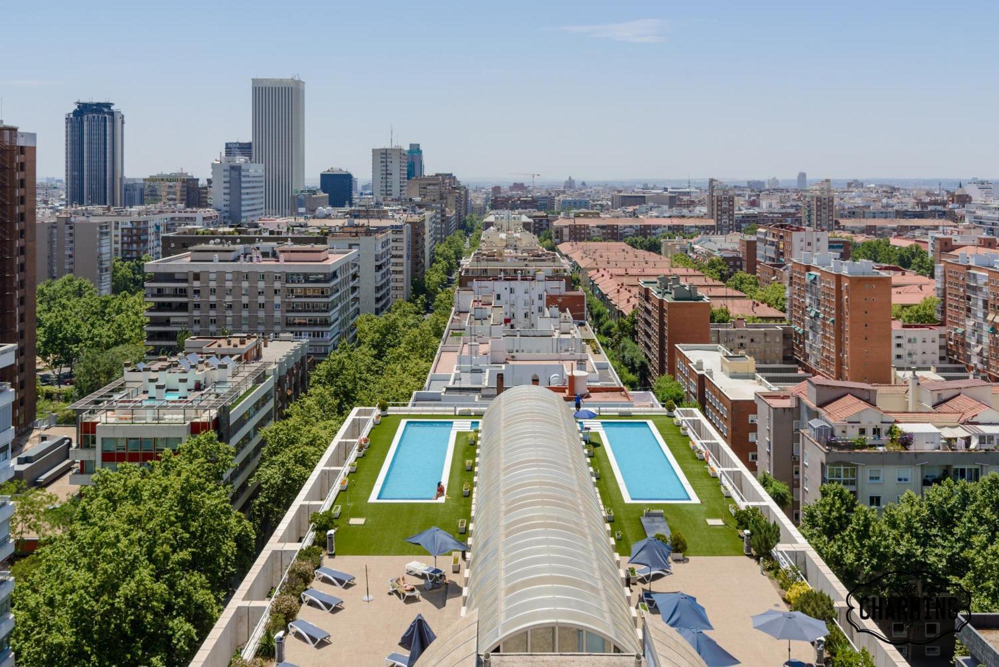 Апартаменты Charming Eurobuilding 2 Terrace Exclusive - Plaza De Parking Мадрид Экстерьер фото